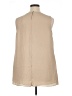 Soft Surroundings 100% Polyester Tan Sleeveless Blouse Size 1X - photo 2