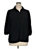 Pleione 100% Polyester Black 3/4 Sleeve Blouse Size XL - photo 1