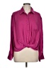 Rose + Olive 100% Polyester Pink Long Sleeve Blouse Size L - photo 1