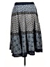 Studio West 100% Cotton Print Blue Casual Skirt Size L - photo 1