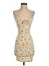 Papaya Floral Yellow Casual Dress Size S - photo 1