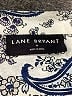 Lane Bryant 100% Cotton Paisley Silver Long Sleeve Blouse Size 16 - photo 4