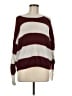 Madewell Stripes Burgundy Pullover Sweater Size M - photo 1