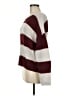 Madewell Stripes Burgundy Pullover Sweater Size M - photo 5