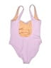 J.Crew Color Block Purple One Piece Swimsuit Size 16 - photo 2