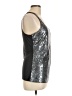 The Limited 100% Polyester Silver Sleeveless Top Size L - photo 4
