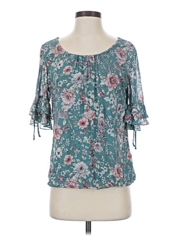 Sara Michelle Short Sleeve Blouse (view 1)