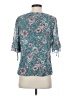 Sara Michelle Teal Short Sleeve Blouse Size S - photo 2