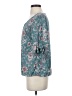 Sara Michelle Teal Short Sleeve Blouse Size S - photo 5