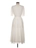 DKNY 100% Polyester Ivory Cocktail Dress Size 6 - photo 2