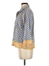 J.Crew 100% Cotton Blue 3/4 Sleeve Button-Down Shirt Size S - photo 5