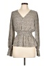 Sienna Sky 100% Polyester Gray Long Sleeve Blouse Size L - photo 1