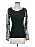 Ruby Ribbon Black Long Sleeve Top Size S - photo 1