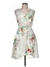 Bebop 100% Polyester Floral Ivory Casual Dress Size M - photo 1