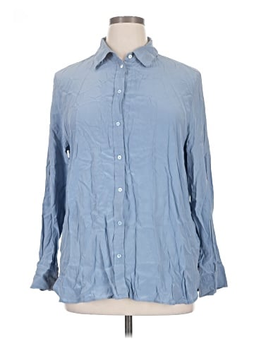 Banana Republic Long Sleeve Silk Top (view 1)