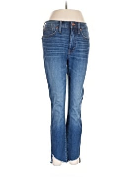 Madewell 10" High-Rise Skinny Jeans: Cutout Tulip Hem Edition (view 1)