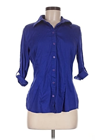 Fred David 3/4 Sleeve Button-Down Shirt (view 1)