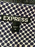 Express 100% Polyester Houndstooth Gray Casual Skirt Size 12 - photo 4