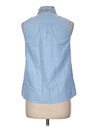 J.Crew Factory Store Sleeveless Button-Down Shirt (view 2)
