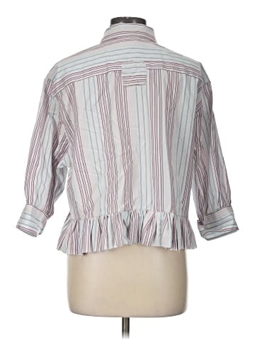 Calvin Klein 3/4 Sleeve Button-Down Shirt (view 2)