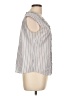 Talbots 100% Cotton Gray Sleeveless Blouse Size 10 Petite - photo 4
