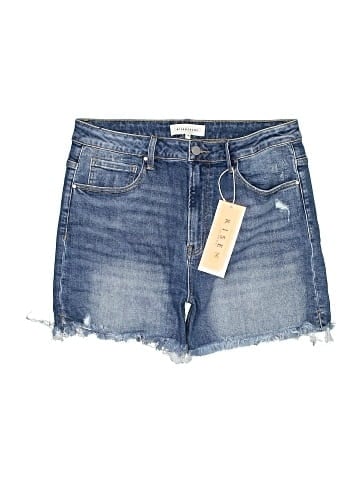 Risen Denim Shorts (view 1)