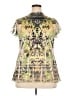 One World 100% Polyester Green Short Sleeve Blouse Size 2X - photo 2