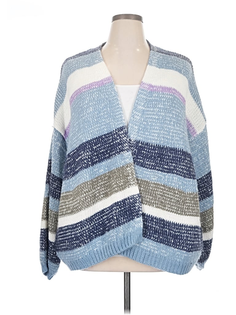 Pre-owned Candace Cameron Bure Kimono In Blue