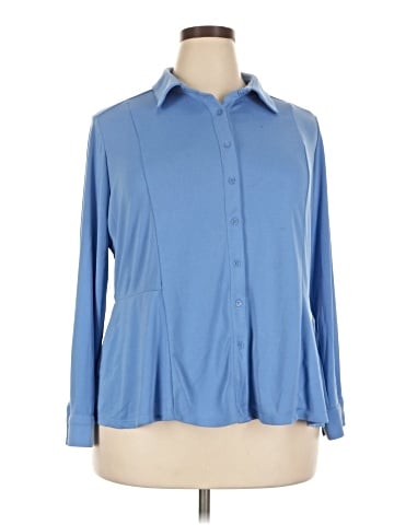 Roz & Ali Long Sleeve Blouse (view 1)