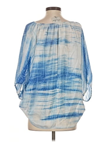 Chelsea Flower 3/4 Sleeve Silk Top (view 2)