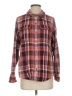 L.L.Bean 100% Cotton Plaid Burgundy Long Sleeve Button-Down Shirt Size S - photo 1