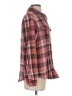 L.L.Bean 100% Cotton Plaid Burgundy Long Sleeve Button-Down Shirt Size S - photo 4