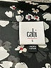 CAbi 100% Polyester Floral Black Long Sleeve Blouse Size S - photo 7