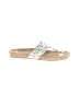 Jack Rogers Silver Flip Flops Size 9 1/2 - photo 1