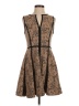 Esley Paisley Brown Cocktail Dress Size S - photo 1