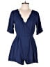 Trixxi Solid Blue Romper Size L - photo 1