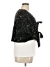 CeCe 100% Polyester Black Short Sleeve Blouse Size XL - photo 4