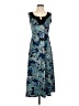 Perseption Concept Paisley Blue Casual Dress Size S - photo 1