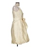 Coast 100% Silk Gold Cocktail Dress Size 8 - photo 4