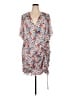 Veronica Beard 100% Silk Print Gray Cocktail Dress Size 24 - photo 1