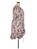 Veronica Beard 100% Silk Print Gray Cocktail Dress Size 24 - photo 4