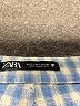 Zara Checkered-gingham Blue Casual Pants Size L - photo 7