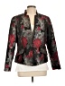 Coldwater Creek 100% Polyester Floral Gray Blazer Size 12 - photo 1