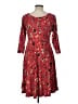 Torrid Paisley Red Casual Dress Size Lg Plus (0) - photo 2