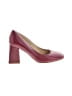 M. Gemi 100% Leather Color Block Burgundy Heels Size EU 37 1/2 - photo 1