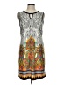 Sandra Darren Silver Sleeveless Top Size 10 - photo 1