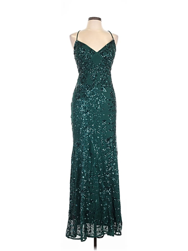 Pre-owned Lulus Cocktail Dress In Teal