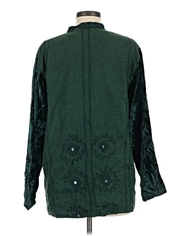 Anu by Natural 3/4 Sleeve Button-Down Shirt (view 2)
