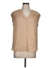 Maison d' Amelie 100% Polyester Tan Sleeveless Blouse Size L - photo 1