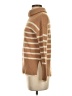 Saks Fifth Avenue 100% Cashmere Stripes Tan Cashmere Pullover Sweater Size XS - photo 5